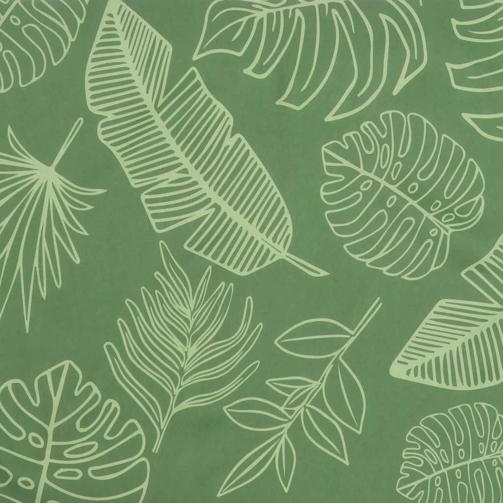 vidaXL Sun Lounger Cushion Leaf Pattern Oxford Fabric