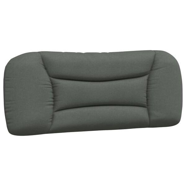 vidaXL Bed Frame without Mattress "Hvar" Dark Grey 100x190 cm Fabric