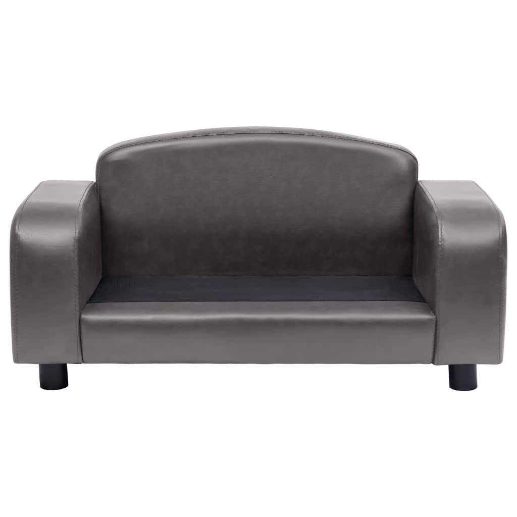 vidaXL Dog Sofa Grey 80x50x40 cm Faux Leather