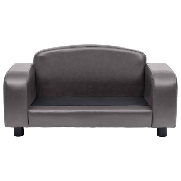 vidaXL Dog Sofa Grey 80x50x40 cm Faux Leather