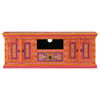 vidaXL TV Cabinet Pink 110x30x40 cm Solid Wood Mango