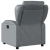 vidaXL Electric Massage Recliner Chair Grey Faux Leather