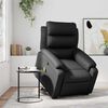 vidaXL Stand up Massage Recliner Chair Black Faux Leather