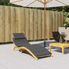 vidaXL Sun Lounger Cushion Melange Anthracite 186x58x4 cm Fabric