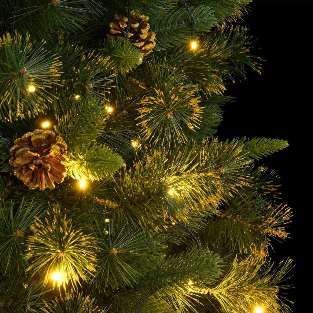 vidaXL Artificial Hinged Christmas Tree 300 LEDs 240 cm