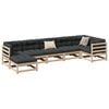 vidaXL 7 Piece Garden Sofa Set with Cushions Solid Wood Pine