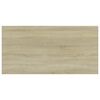 vidaXL Bookshelf Boards 4 pcs Sonoma Oak 100x50x1.5 cm Engineered Wood