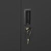 vidaXL Office Cabinet Anthracite 90x40x180 cm Steel