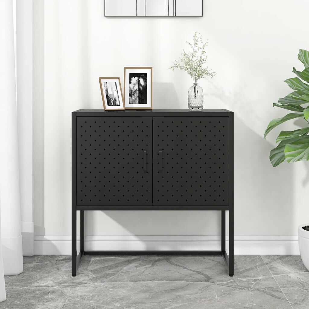 vidaXL Sideboard Black 75x35x75 cm Steel