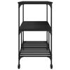 vidaXL Kitchen Trolley Black 100x50x95 cm Engineered Wood