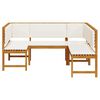 vidaXL Garden Bench Set 3 pcs Brown Solid acacia wood