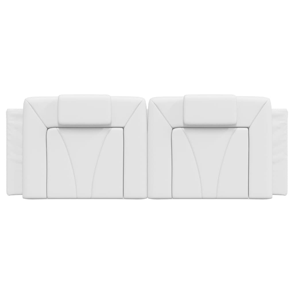 vidaXL Headboard Cushion "Viana" White 152 cm Queen Faux Leather