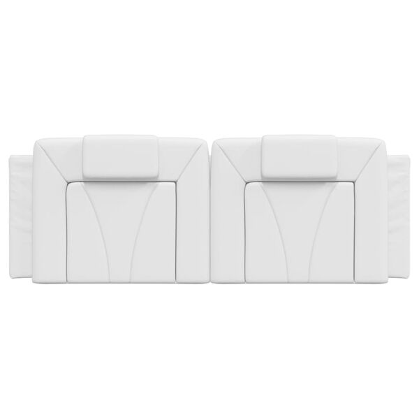 vidaXL Headboard Cushion "Viana" White 152 cm Queen Faux Leather