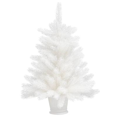 vidaXL Artificial Pre-lit Christmas Tree with Ball Set White 65 cm