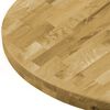 vidaXL Table Top Solid Oak Wood Round 44 mm 400 mm
