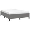vidaXL Bed Frame without Mattress Dark Grey 137x187 cm Double Fabric