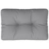 vidaXL Pallet Cushion Grey 60x40x12 cm Fabric