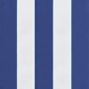 vidaXL Deck Chair Cushion Blue&White Stripe Oxford Fabric
