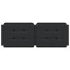 vidaXL Headboard Cushion "Zadar" Black 137 cm Double Faux Leather