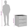 vidaXL Garden Storage Cabinet Brown 55x59x69 cm Poly Rattan