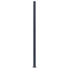 vidaXL Fence Posts 2 pcs Dark Grey 185 cm Aluminium