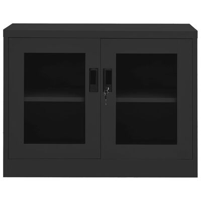 vidaXL Office Cabinet Anthracite 90x40x70 cm Steel