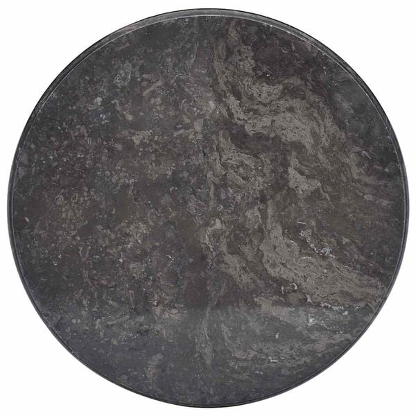 vidaXL Table Top Black Ø50x2.5 cm Marble