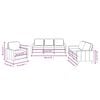 vidaXL 3 Piece Sofa Set with Cushions Dark Grey Fabric