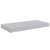 vidaXL Floating Wall Shelves 2 pcs Concrete Grey 50x23x3.8 cm MDF