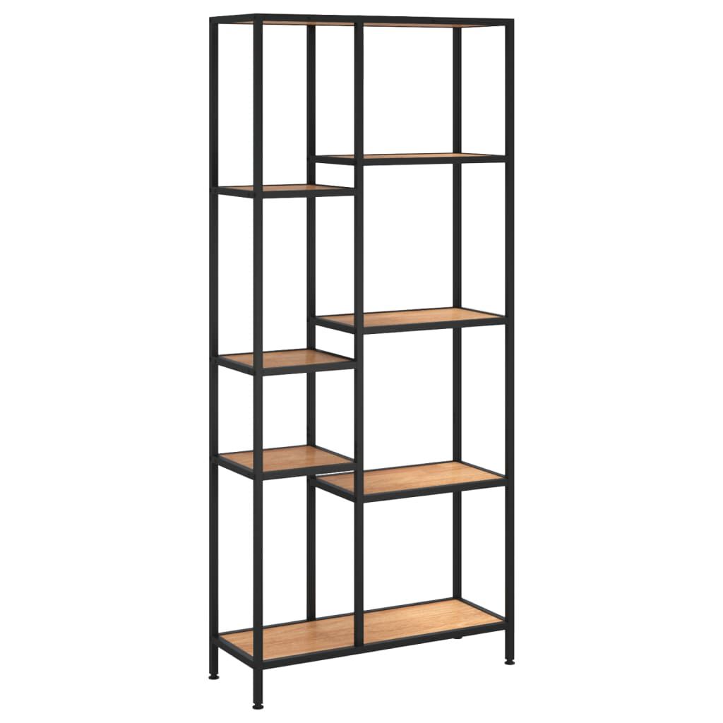vidaXL Book Shelf 80x30x180 cm Steel and Engineered Wood
