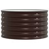 vidaXL Raised Bed Brown 80 x 80 x 44 cm Steel