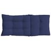 vidaXL Highback Chair Cushions 4 pcs Navy Blue Oxford Fabric