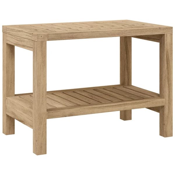 vidaXL Bathroom Side Table 60x30x45 cm Solid Wood Teak