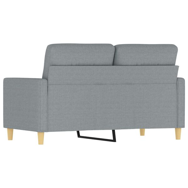 vidaXL 2-Seater Sofa Light Grey 120 cm Fabric