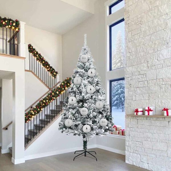 vidaXL Christmas Bauble Set Other 3 pcs Silver Ø 25 cm XXL