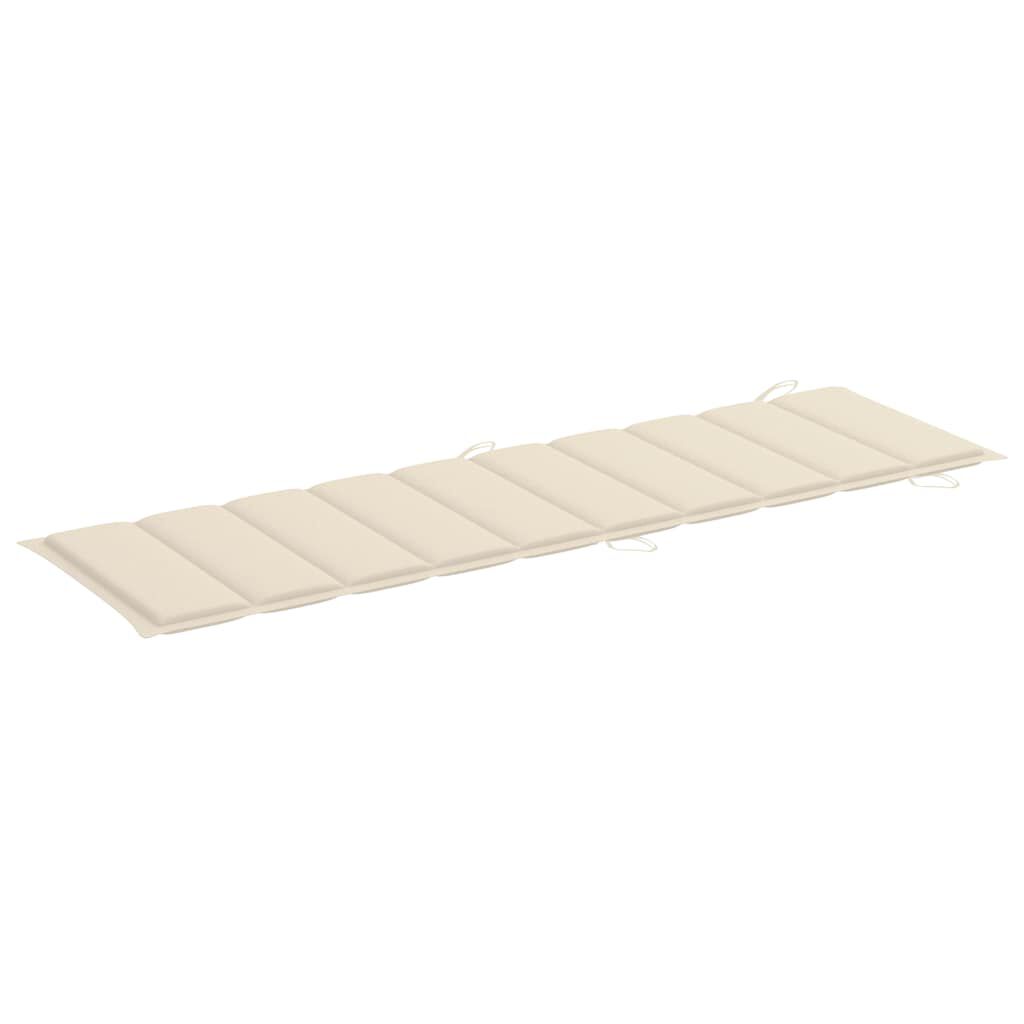 vidaXL Garden Sun Lounger with Cushion Solid Wood Acacia