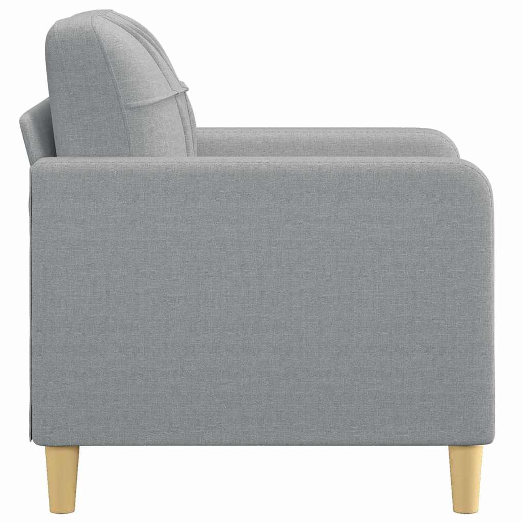 vidaXL 2-Seater Sofa Light Grey 140 cm Fabric
