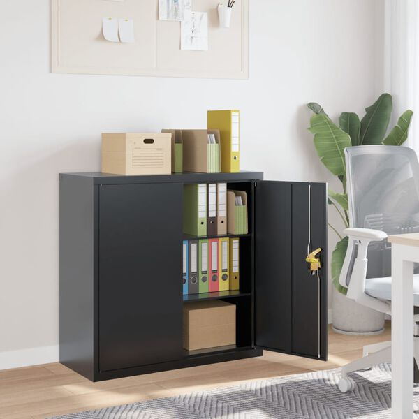 vidaXL File Cabinet Anthracite 90x40x90 cm Steel