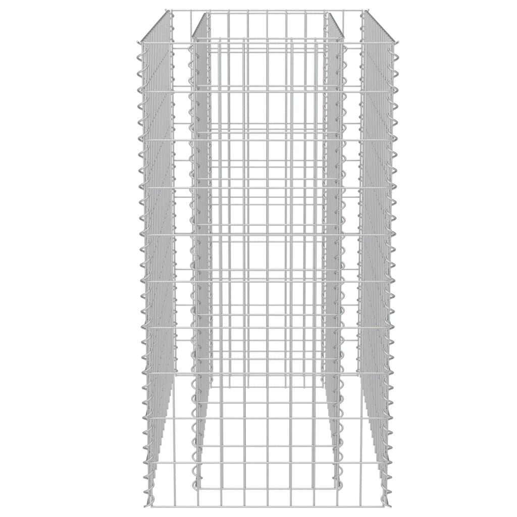 vidaXL Gabion Raised Bed Galvanised Steel 90x50x100 cm