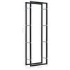 vidaXL Firewood Rack Black 50x20x150 cm Steel