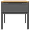 vidaXL Lamp Table FLORO Grey 55x55x54 cm Solid Wood Pine