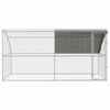 vidaXL Chicken Cage Silver 400 x 200 x 198.5 cm Galvanised steel