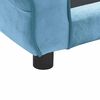 vidaXL Dog Sofa Turquoise 72x45x30 cm Plush