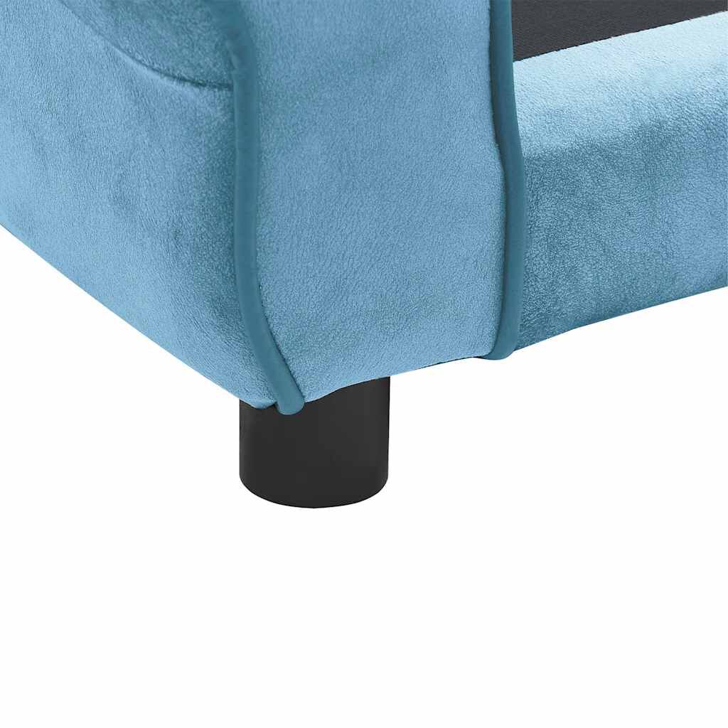 vidaXL Dog Sofa Turquoise 72x45x30 cm Plush