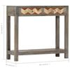 vidaXL Console Table Grey 86x30x76 cm Solid Mango Wood