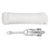 vidaXL Folding Anchor with Rope Silver 2.5 kg Malleable Iron