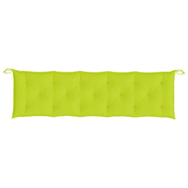 vidaXL Garden Bench Cushion Bright Green 180x50x7 cm Oxford Fabric