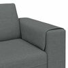 Sofa Set 3 pcs Dark grey Fabric