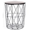 vidaXL Coffee Table Black ? 47 cm