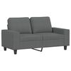 vidaXL 4 Piece Sofa Set Dark Grey Fabric